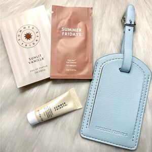 Summer Fridays☁️ 2026 Travel Favorites Set-Luggage Tag + Skin Sun & Body Minis